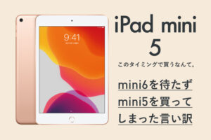 iPadmini6を待たず、いつの間にかiPadmini5を買ってた理由【言い訳】